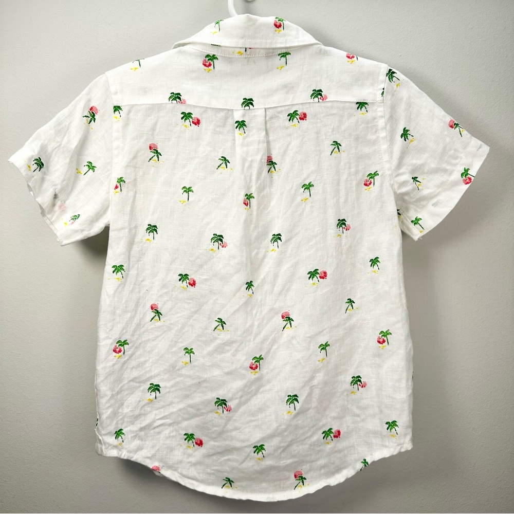 Janie and Jack Palm Tree Linen Shirt - Picture 10 of 12
